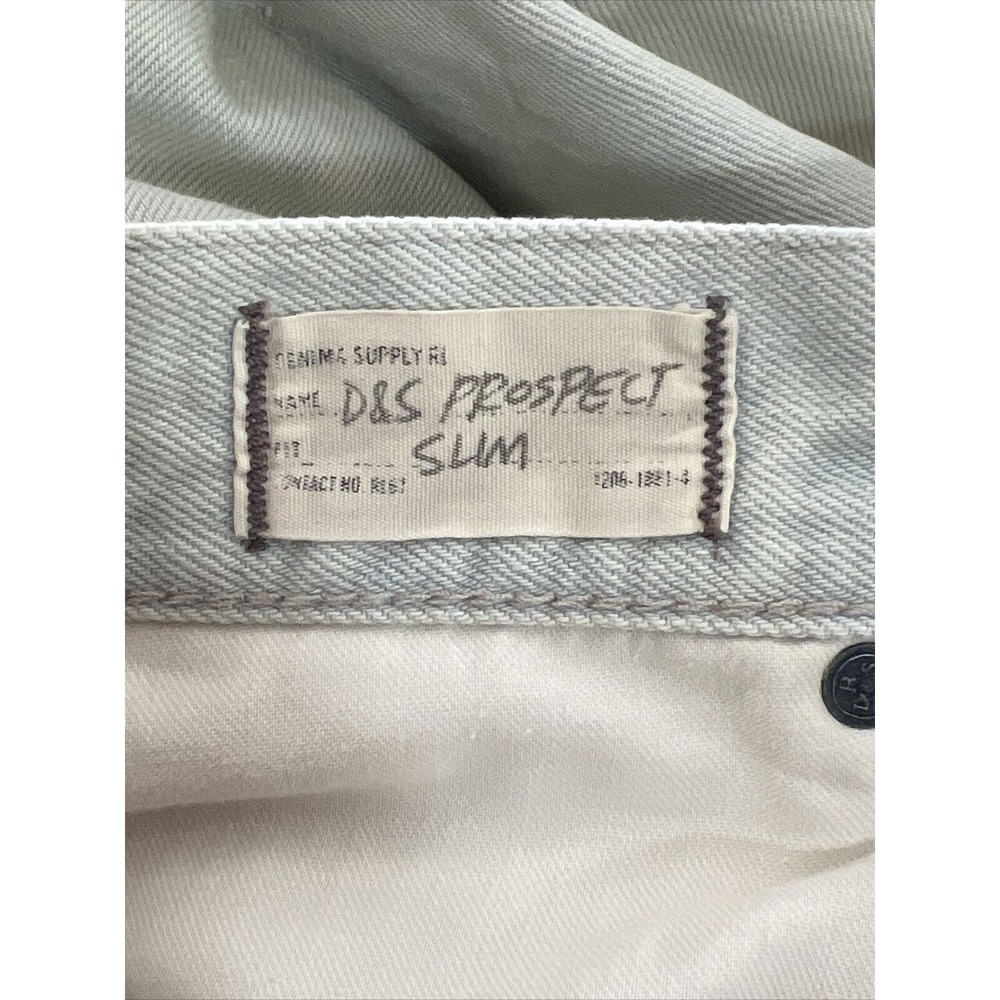Denim & Supply Ralph Lauren Jeans Mens 33x30 Prospect Slim Fit Light Wash Faded - Picture 10 of 11